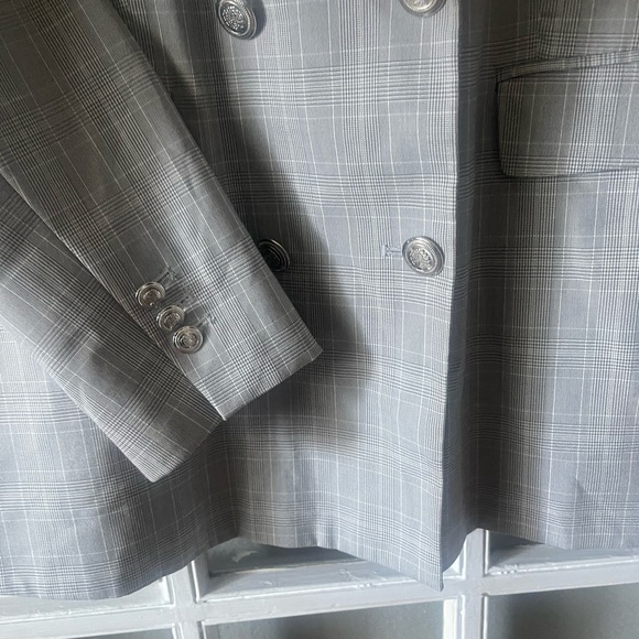 Zara Plaid Double Breasted Blazer - Picture 6 of 8